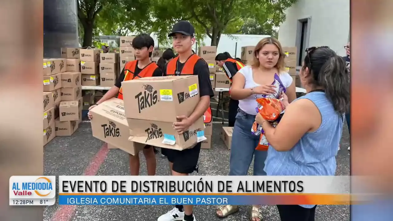 Realizan evento de distribución de alimentos en McAllen